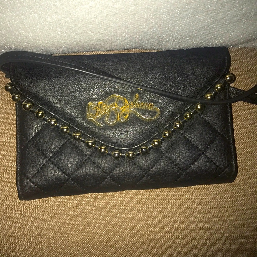 Betsey Johnson Black Crossbody Clutch